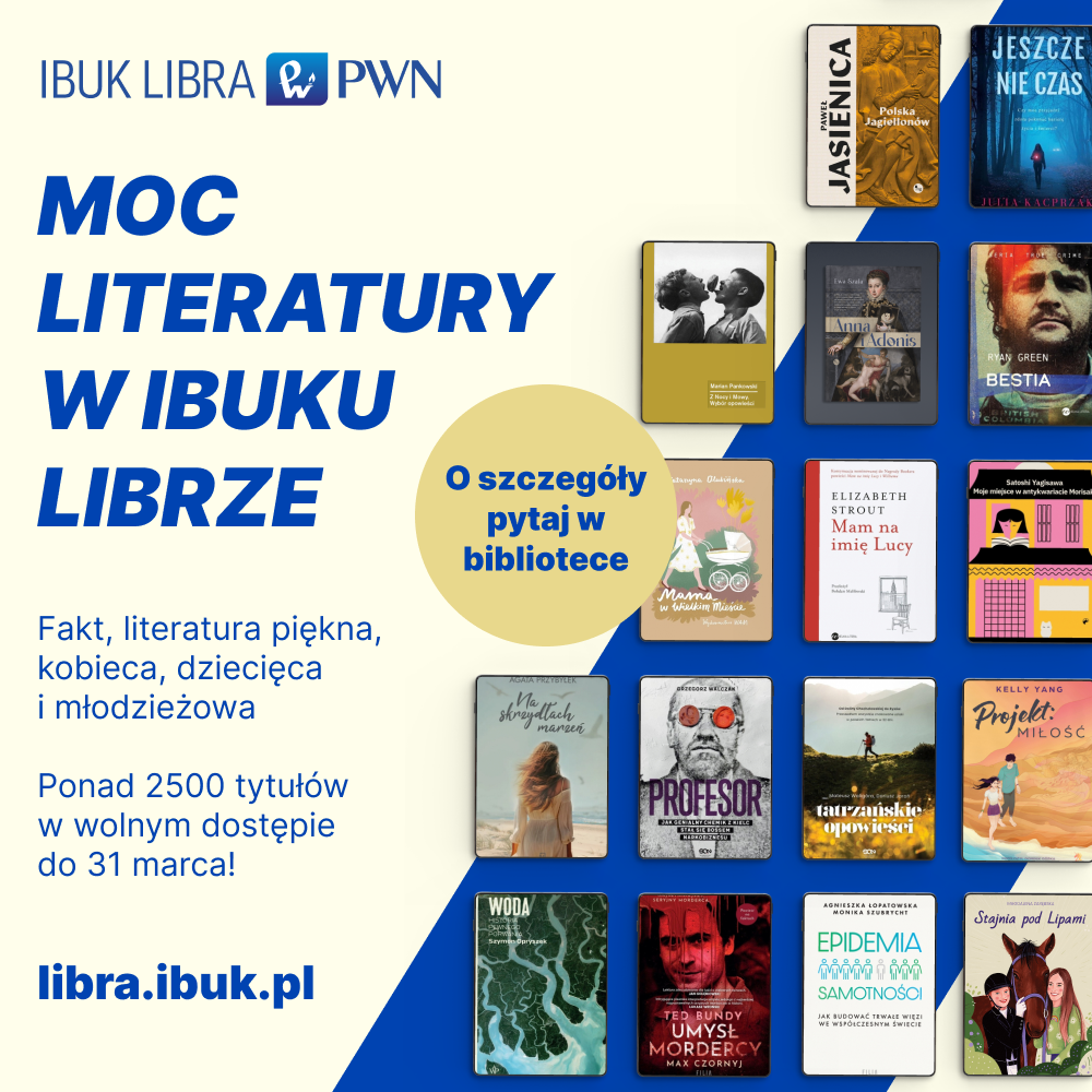 plakat, tekst: Tydzień książki elektronicznej IBUK Libra