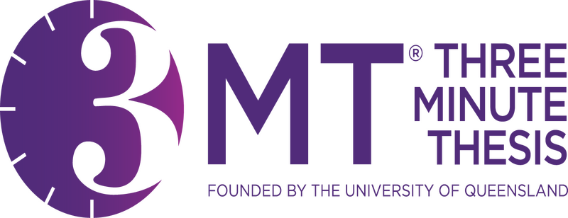grafika ozdobnikowa, tekst: Three Minute Thesis 2025