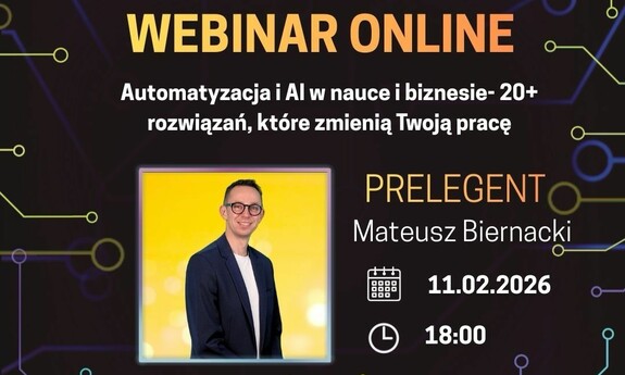 grafika ozdobnikowa, tekst: Automatyzacja bez pustych haseł – jak realnie odzyskać czas w pracy i nauce?