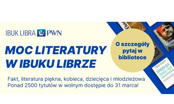 plakat, tekst: Tydzień książki elektronicznej IBUK Libra