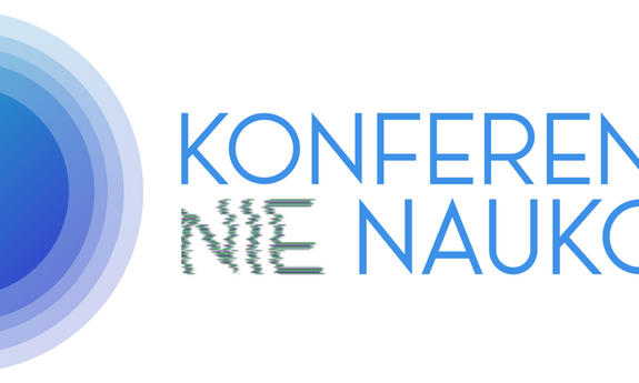 grafika ozdobnikowa, tekst: Konferencja /nie/Naukowa