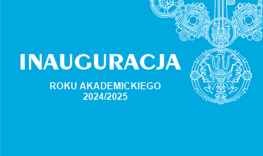 grafika ozdobnikowa , tekst: Inauguracja Roku Akademickiego 2024/2025