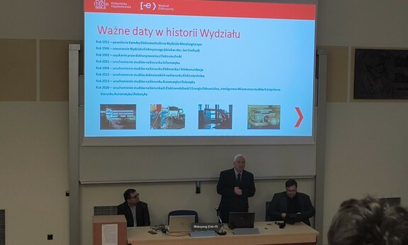 przem&oacute;wienie inauguracyjne Dziekana Wydziału Elektrycznego dr hab. inż. Marka Lisa, prof. PCz