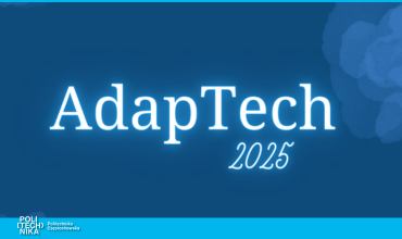grafika ozdobnikowa, tekst: adaptech 2025