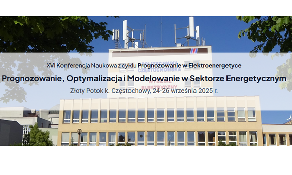 grafika ozdobnikowa, tekst: XVI Międzynarodowa Konferencja Naukowa z cyklu Prognozowanie w Elektroenergetyce