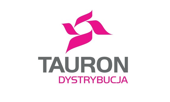 grafika ozdobnikowa, logo Tauron Dystrbucja